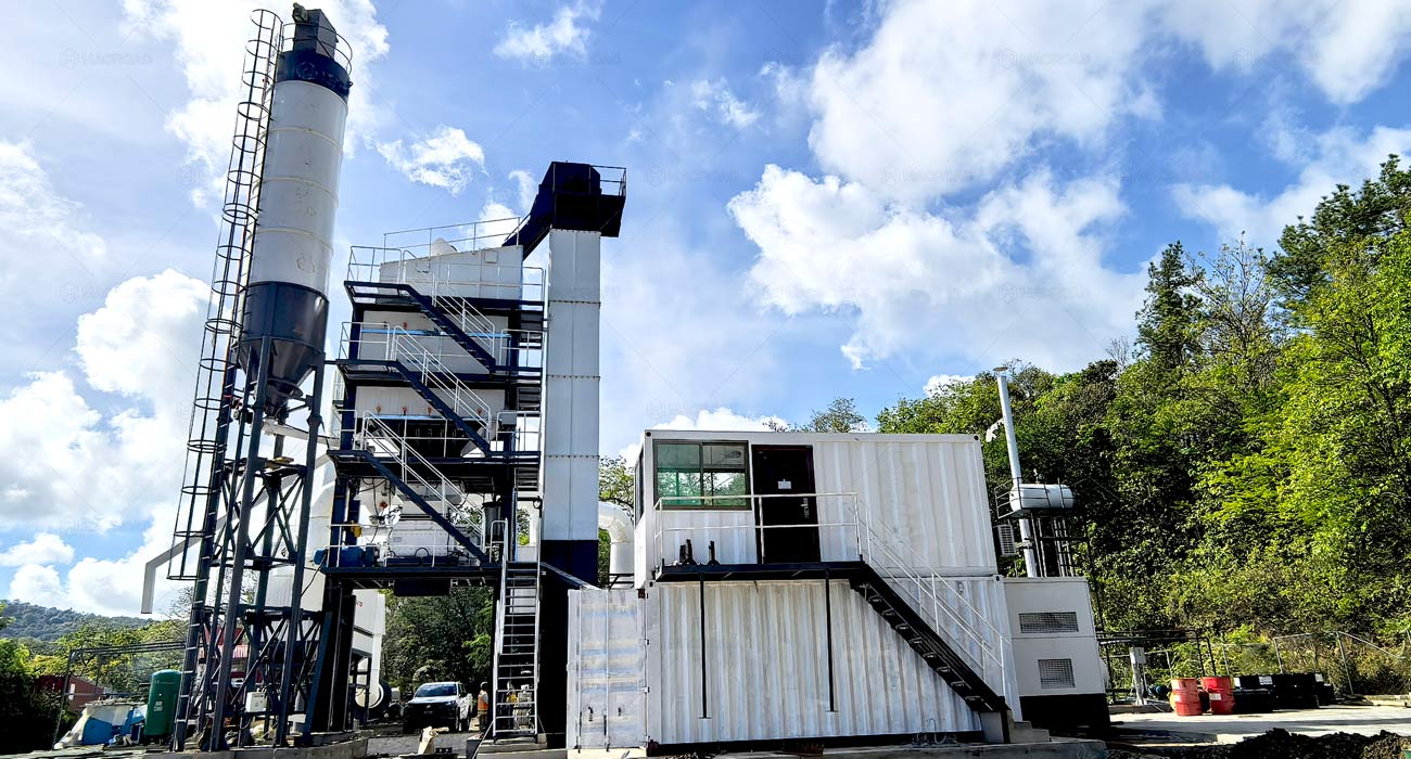 ALQ120 120tph asphalt mix plant in saint lucia