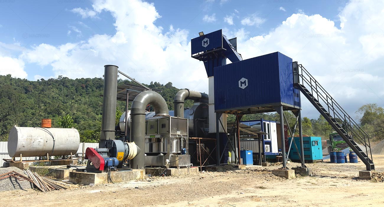 ALT series 60tph asphalt drum mix plant in Malaysia