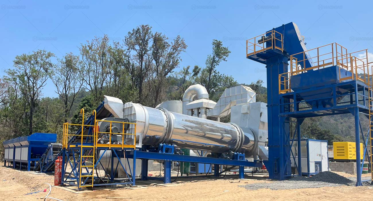 ALT120 Drum Mix Asphalt Plant in Guatemala