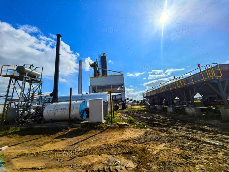 160tph asphalt hot mix plant in Kazakhstan
